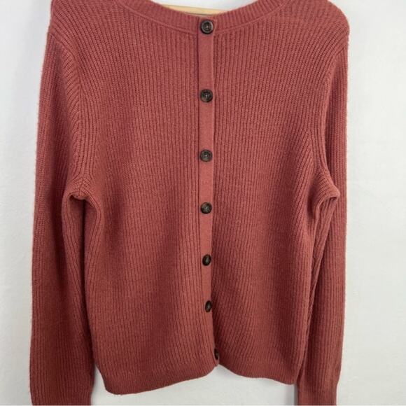 Boden Rossalyn Fluffy Jumper Back Button Sweater Size 12 - Picture 10 of 16